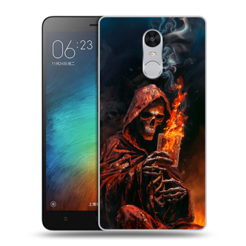 Пластиковый чехол на Xiaomi RedMi Pro с принтом Скелет и карты Пластиковый чехол на Xiaomi RedMi Pro с принтом Скелет и карты