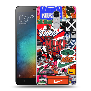 Пластиковый чехол на Xiaomi RedMi Pro с принтом Найк Nike яркий Пластиковый чехол на Xiaomi RedMi Pro с принтом Найк Nike яркий