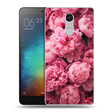 Пластиковый чехол на Xiaomi RedMi Pro с принтом цветы пионы Пластиковый чехол на Xiaomi RedMi Pro с принтом цветы пионы