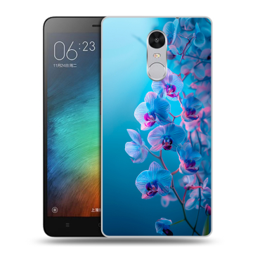 Пластиковый чехол на Xiaomi RedMi Pro с принтом голубые орхидеи Пластиковый чехол на Xiaomi RedMi Pro с принтом голубые орхидеи