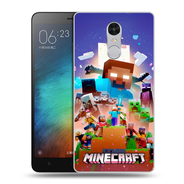 Пластиковый чехол на Xiaomi RedMi Pro с принтом Майнкрафт Minecraft