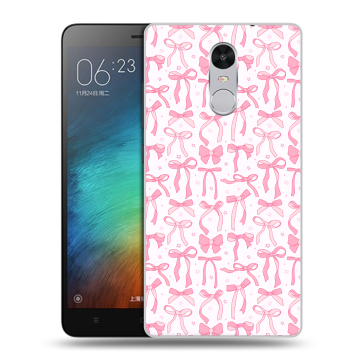 Пластиковый чехол на Xiaomi RedMi Pro с принтом Розовые бантики