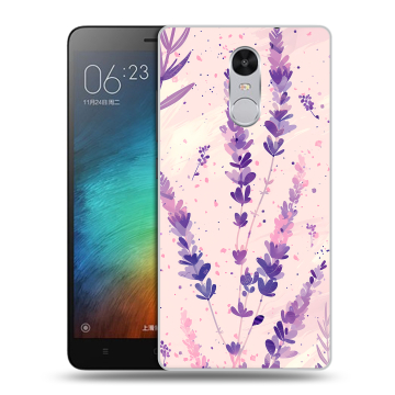 Пластиковый чехол на Xiaomi RedMi Pro с принтом цветы лаванда Пластиковый чехол на Xiaomi RedMi Pro с принтом цветы лаванда