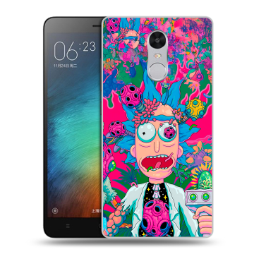 Пластиковый чехол на Xiaomi RedMi Pro с принтом Рик и Морти Rick Morty