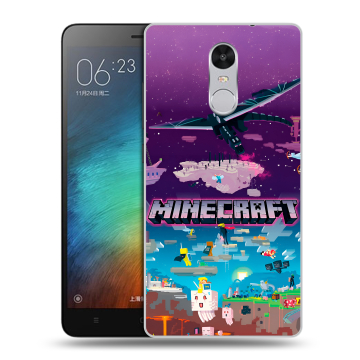 Пластиковый чехол на Xiaomi RedMi Pro с принтом Майнкрафт Minecraft