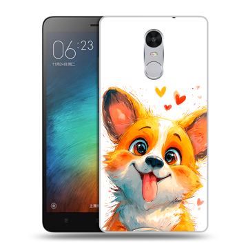 Пластиковый чехол на Xiaomi RedMi Pro с принтом корги Пластиковый чехол на Xiaomi RedMi Pro с принтом корги