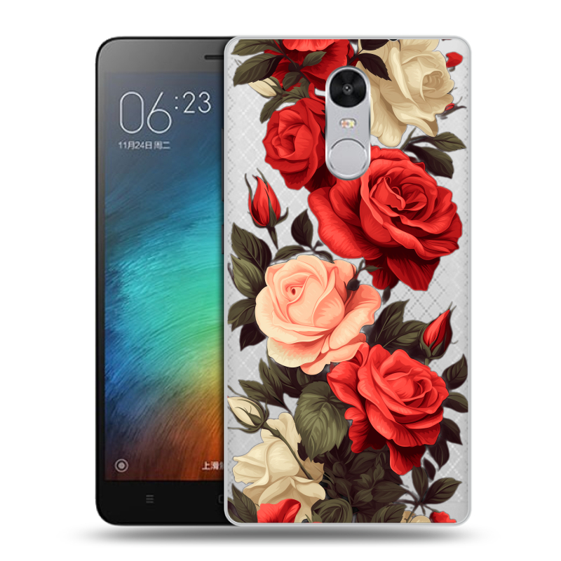 Пластиковый чехол на Xiaomi RedMi Pro с принтом Розы Пластиковый чехол на Xiaomi RedMi Pro с принтом Розы