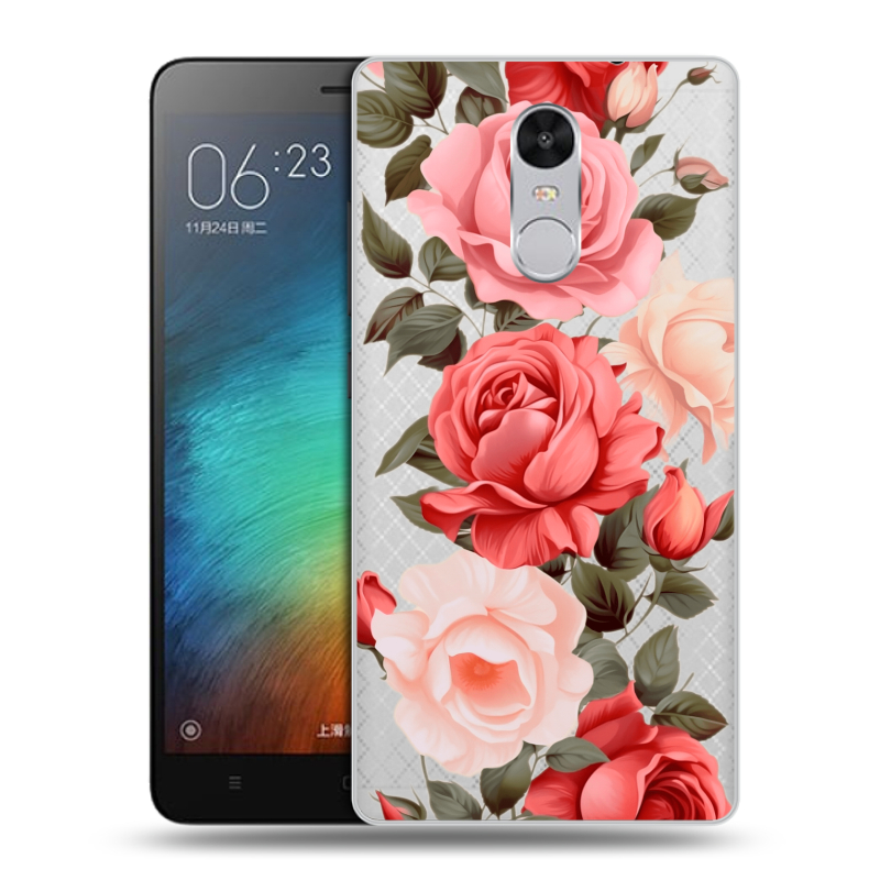 Пластиковый чехол на Xiaomi RedMi Pro с принтом Розы Пластиковый чехол на Xiaomi RedMi Pro с принтом Розы