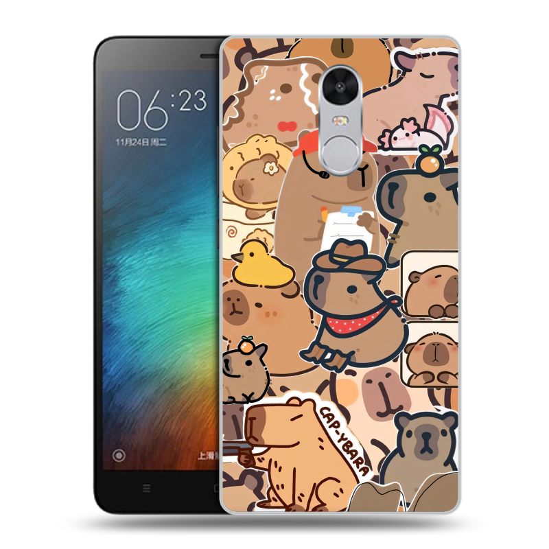 Пластиковый чехол на Xiaomi RedMi Pro с принтом капибара Пластиковый чехол на Xiaomi RedMi Pro с принтом капибара