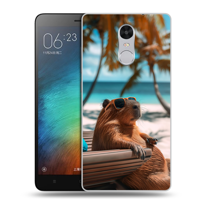 Пластиковый чехол на Xiaomi RedMi Pro с принтом Капибара Пластиковый чехол на Xiaomi RedMi Pro с принтом Капибара