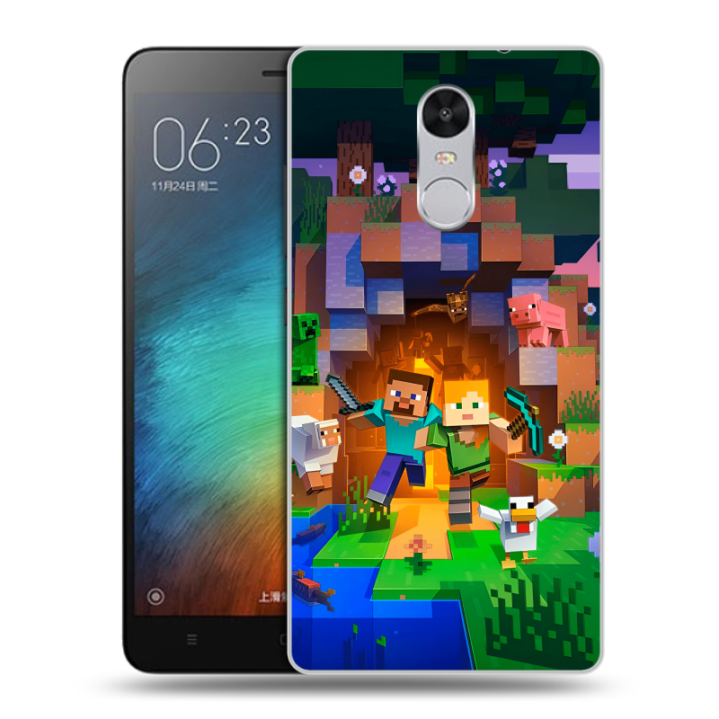 Пластиковый чехол на Xiaomi RedMi Pro с принтом Майнкрафт Minecraft Пластиковый чехол на Xiaomi RedMi Pro с принтом Майнкрафт Minecraft