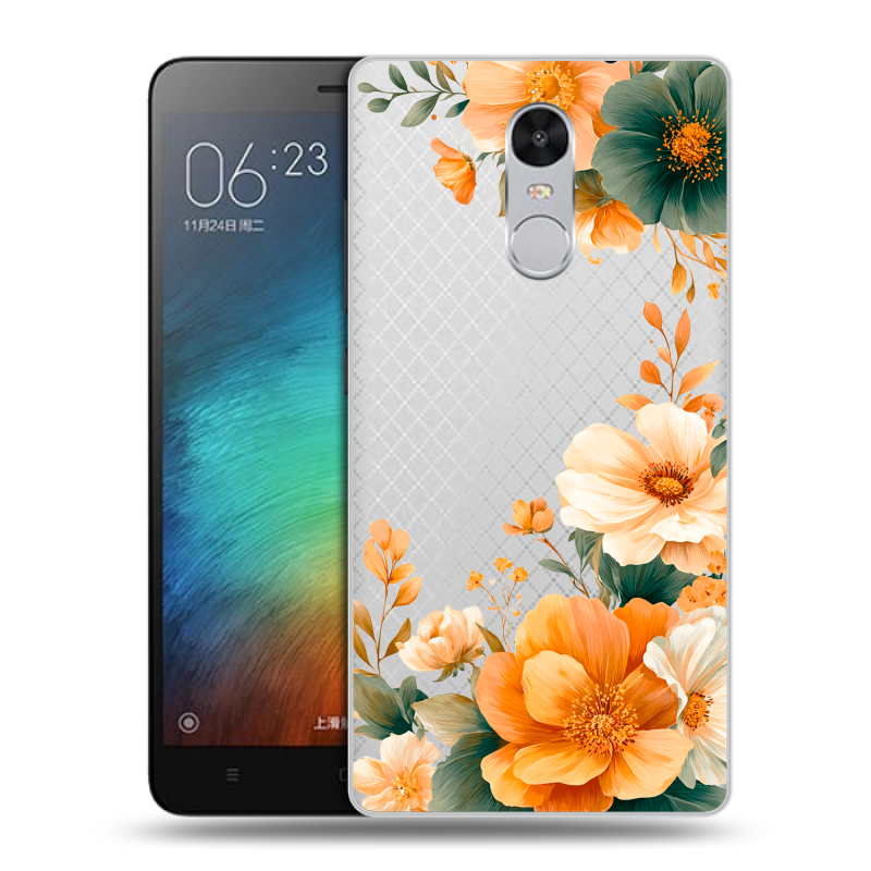 Пластиковый чехол на Xiaomi RedMi Pro с принтом Цветы принт Пластиковый чехол на Xiaomi RedMi Pro с принтом Цветы принт
