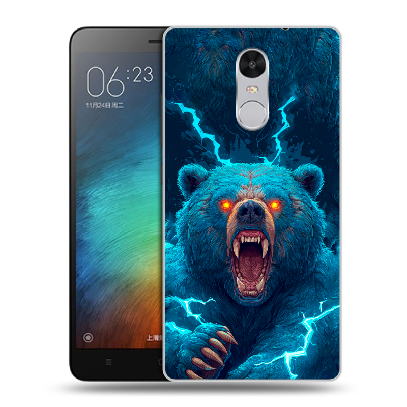 Пластиковый чехол на Xiaomi RedMi Pro с принтом Медведь Пластиковый чехол на Xiaomi RedMi Pro с принтом Медведь