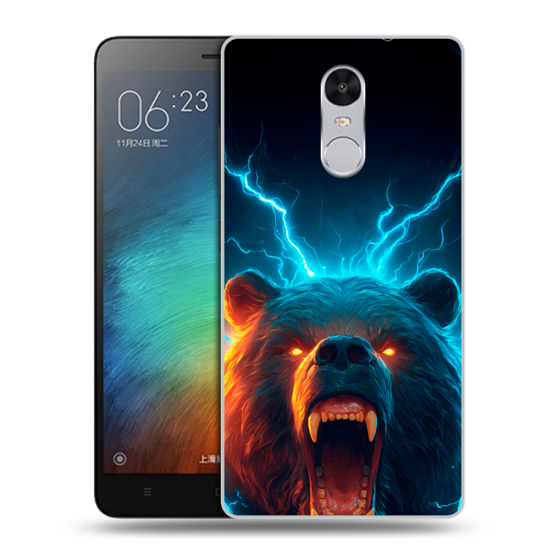 Пластиковый чехол на Xiaomi RedMi Pro с принтом Медведь Пластиковый чехол на Xiaomi RedMi Pro с принтом Медведь