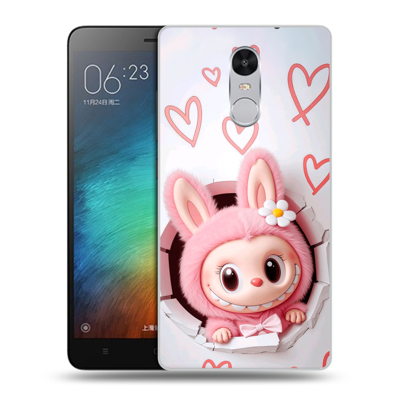 Пластиковый чехол на Xiaomi RedMi Pro с принтом Labubu Лабубу Пластиковый чехол на Xiaomi RedMi Pro с принтом Labubu Лабубу