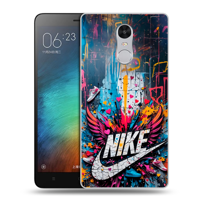Пластиковый чехол на Xiaomi RedMi Pro с принтом Nike Найк Пластиковый чехол на Xiaomi RedMi Pro с принтом Nike Найк