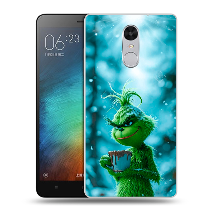 Пластиковый чехол на Xiaomi RedMi Pro с принтом Новый год гринч Пластиковый чехол на Xiaomi RedMi Pro с принтом Новый год гринч