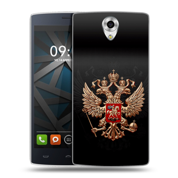 Силиконовый чехол на BQ Hammer с принтом Герб России