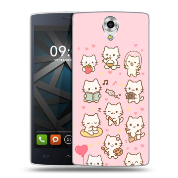 Силиконовый чехол на BQ Hammer с принтом Hello Kitty Хелоу Кити