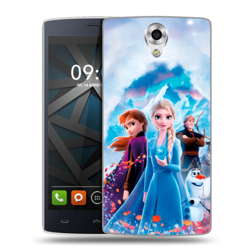Силиконовый чехол на BQ Hammer с принтом Холодное сердце Frozen