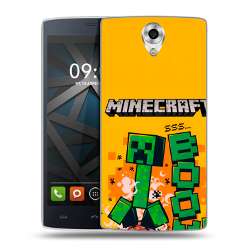 Силиконовый чехол на BQ Hammer с принтом Майнкрафт Minecraft