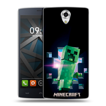 Силиконовый чехол на BQ Hammer с принтом Майнкрафт Minecraft