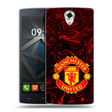 Силиконовый чехол на BQ Hammer с принтом Manchester United