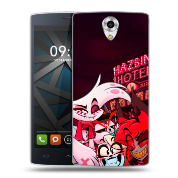 Силиконовый чехол на BQ Hammer с принтом Hazbin Hotel Отель Хазбин