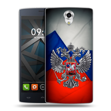 Силиконовый чехол на BQ Hammer с принтом Флаг России