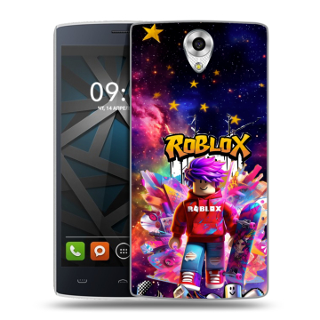 Силиконовый чехол на BQ Hammer с принтом Roblox Роблокс