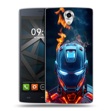 Силиконовый чехол на BQ Hammer с принтом IronMan Железный человек Силиконовый чехол на BQ Hammer с принтом IronMan Железный человек