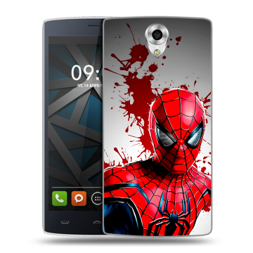Силиконовый чехол на BQ Hammer с принтом Spiderman Человек паук