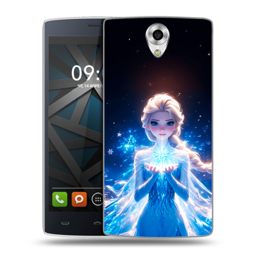 Силиконовый чехол на BQ Hammer с принтом Холодное сердце Frozen