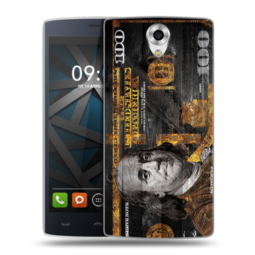 Силиконовый чехол на BQ Hammer с принтом Доллар деньги