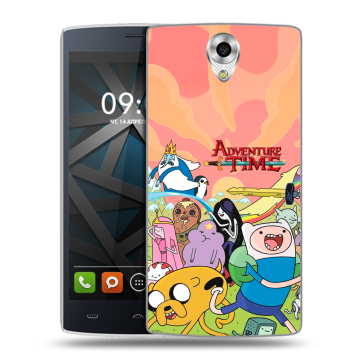 Силиконовый чехол на BQ Hammer с принтом Adventure time Время приключений