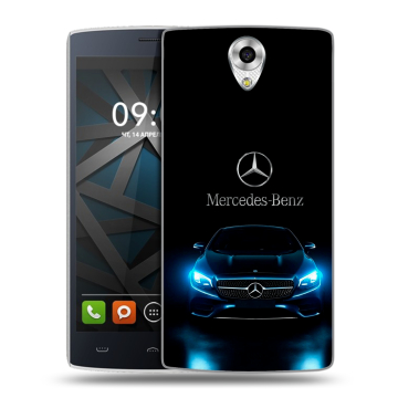 Силиконовый чехол на BQ Hammer с принтом Mercedes Мерседес