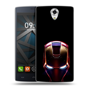 Силиконовый чехол на BQ Hammer с принтом IronMan Железный человек