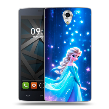 Силиконовый чехол на BQ Hammer с принтом Холодное сердце Frozen