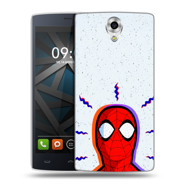 Силиконовый чехол на BQ Hammer с принтом Spiderman Человек паук