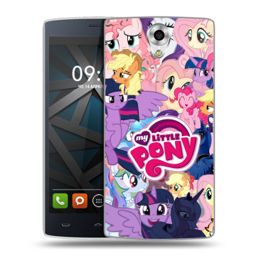 Силиконовый чехол на BQ Hammer с принтом My little pony Дружба чудо