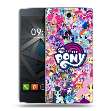 Силиконовый чехол на BQ Hammer с принтом My little pony Дружба чудо