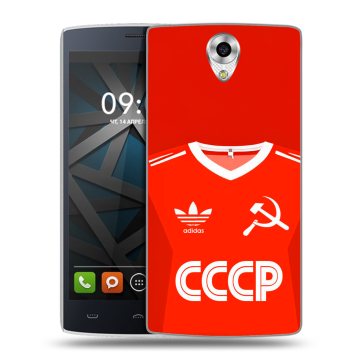 Силиконовый чехол на BQ Hammer с принтом Флаг Герб СССР