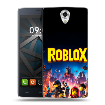 Силиконовый чехол на BQ Hammer с принтом Roblox Роблокс