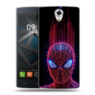 Силиконовый чехол на BQ Hammer с принтом Spiderman Человек паук