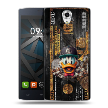 Силиконовый чехол на BQ Hammer с принтом Дональд Дак Доллар