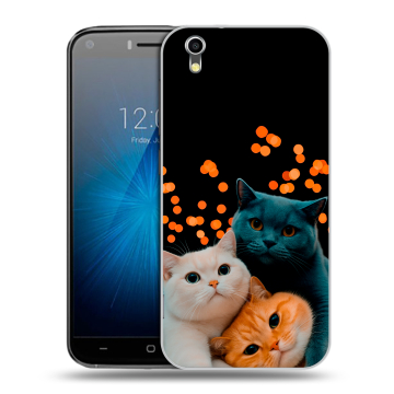 Пластиковый чехол на Umi London с принтом Кошки Пластиковый чехол на Umi London с принтом Кошки
