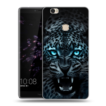 Силиконовый чехол на Huawei Honor Note 8 с принтом Темный леопард Силиконовый чехол на Huawei Honor Note 8 с принтом Темный леопард