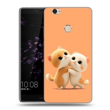 Силиконовый чехол на Huawei Honor Note 8 с принтом Милые котики Силиконовый чехол на Huawei Honor Note 8 с принтом Милые котики