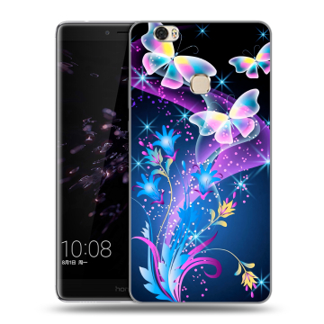 Силиконовый чехол на Huawei Honor Note 8 с принтом Бабочки