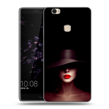 Силиконовый чехол на Huawei Honor Note 8 с принтом Девушка в шляпе Силиконовый чехол на Huawei Honor Note 8 с принтом Девушка в шляпе